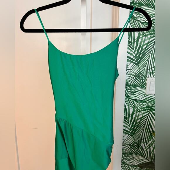 Superdown Eva Twisted Slit Dress in Green size XS - Picture 9 of 13